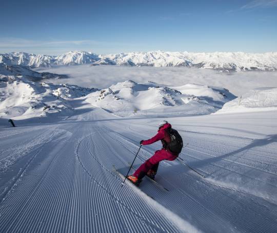 Skiing in the Zillertal Arena