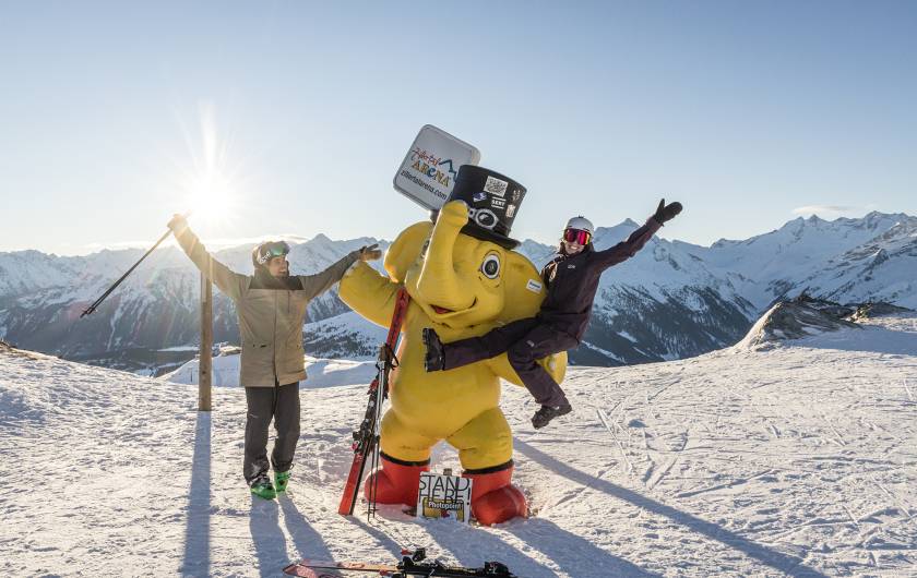 Skiing in the Zillertal Arena