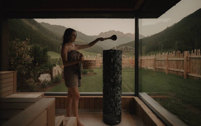 Finnische Sauna mit Bergpanorama - Fräulein Nannerl